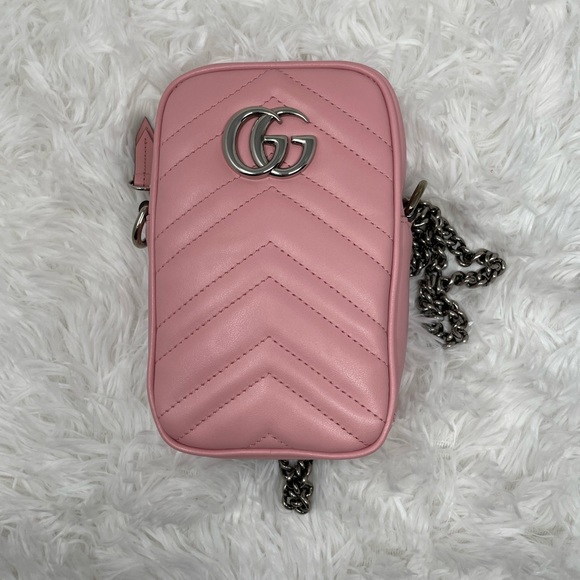 Gucci Handbags - Pink Marmont crossbody Gucci
